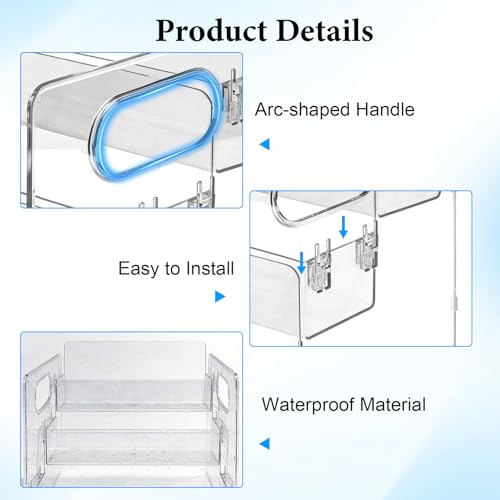 Plastic Vitamin Storage Organizer, 3-Tier Bottle Organizer for Vitamin Bottles and Medicine Bottle, Pill Bottle Organizer for Countertop, Bathroom Cabinet and Makeup Storage Items
