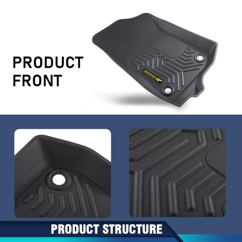 PIT66 Floor Mats Cargo Liners Compatible with 2018-2024 2025 Jeep Wrangler JL Unlimited 4 Door Only (Not Fit for JK/4XE) Heavy Duty TPE 1st and 2nd Row Car Mats alfombras para carro - size: Fit Jeep Wrangler JL 2018-2025 | 3PCS