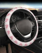Steering Wheel Cover Accessories Neoprene Cover, Breathable Non-Slip Easy to Install Suitable for Women Men, 14.5-15.5 Inch for Car SUV Van Truck Universal - Pink Bow - color: Pink Bow