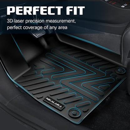 Floor Mats & Cargo Liner & Backrest Mat for 2024 2025 2026 Chevrolet/Chevy Trax All Weather Protection TPE Rubber Full Set Automotive Floor Liners Accessories, Odorless Anti-Slip, Black - size: Full Set Mats for 2024 2025 2026 chevy trax