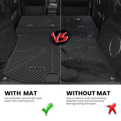LASFIT Cargo Mat for Jeep Grand Cherokee 2011-2021 Accessories Rear Backrest Mat Trunk Seatback All Weather TPE Custom Fit Cargo Liners Black - style: Grand Cherokee 2011-2021 Cargo Mat