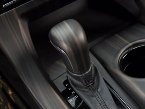 ERIDANUS Auto Accessories for Toyota Avalon 2022 2021 2020 2019 Central Gear Shift Knob Cover Trim (Peach Wood Style) ABS 1 PCS