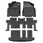 VIWIK Floor Mats Fit for Nissan Pathfinder 7 Seat 2013-2020 / QX60/ 2013 JX35 2014-2020, Car Mats All Weather Custom Floor Liners Full Set Include 1st 2nd 3rd Row, Automotive Floor Mats TPE Black - style: Fit for 2013-2020 Nissan Pathfinder 7 Seat