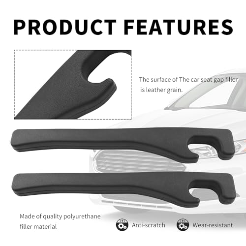 New Car Seat Gap Filler 2 Pack,Flexible Seat Gap Filler Strip to Avoid Dropping Items,Universal in Between Car Seats Catcher/Console Catcher for Cars Accessories Interior