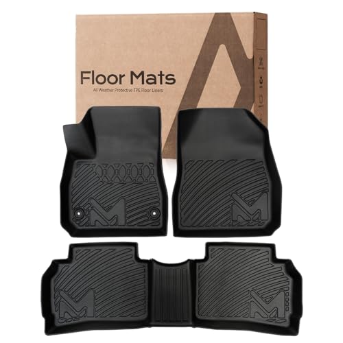 TPE Automotive Floor Mats Custom for 2016-2025 Chevy Malibu (Not for Malibu Limited), All Weather Cover Protection Waterproof Black Floor Liner Front & Rear Row Full Set Car Mats, 3PCS - size: 3PCS (2Row), style: For 2016-2025 | Chevy Malibu (Not for Mali