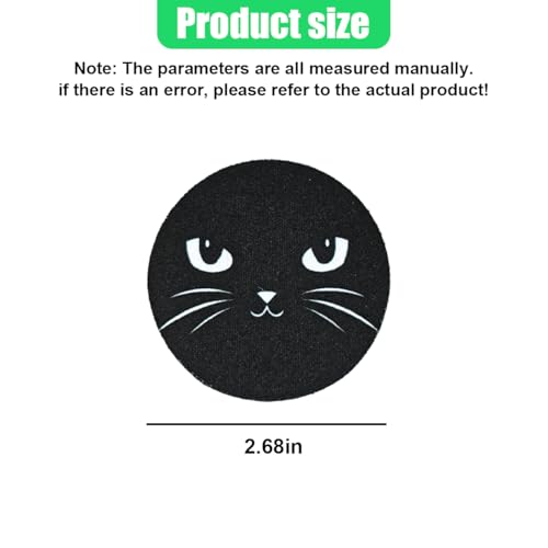 Craedli 2PCS Car Coasters for Cup Holders, 2.68 Inch Cat Cup Holder Insert Coaster Anti Slip Rubber Mat, Universal Embedded Decorative Car Cup Mat for Cars, Trucks, SUVs Interior(Eyes) - size: Eyes
