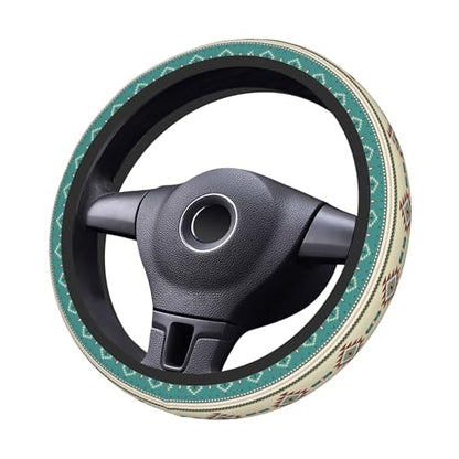 Western Steering Wheel Cover Cute Universal 15 Inch Car Accessories Protector for Women Fit Auto SUV Sedan Vans Trucks - color: Native Indian Western Tribal