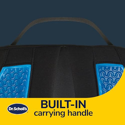 Dr. Scholl's Massaging Gel Posterior Seat Cushion for Car, Office, Home — Black - size: Posterior, style: Massaging Gel-Infused