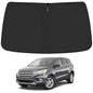 Windshield Sun Shade for 2013-2019 Fo-rd Escape Accessories, Foldable Window Sunshade Sun Visor Protector, Front Windshield Sunshade Sun Shield Blocks UV Rays Heat - size: Silver & Black-Fit 2013-2019 Ford Escape