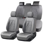 Huidasource Car Seat Covers Full Set, Leather Seat Cover Universal Fit for Most Cars Sedans SUVs Trucks, Airbag Compatible, Cup Holder Access, Easy Install, Wipes Clean, Wear-Resistant, Gray - color: A-Gray, size: 5pcs Full Set
