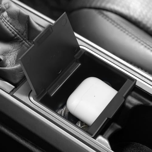 Center Console Coin Box Organizer Compatible with Toyota 2016-2020 2021 2022 2023 Tacoma Accessories ABS Material Insert Cup Holder Storage Box