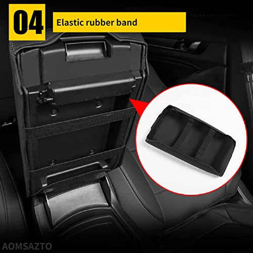 Black Leather Armrest Covers for Grand Cherokee 2011-2021 Jeep Console Cushion for Grand Cherokee（not for 2022
