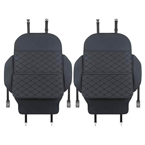 TAIKOO Seat Back Protector,Shields Seat Backs From Kicks and Adds Storage | kick mats back seat protector easy to install and clean, well-crafted, sturdy, durable and stylish.2 Pack - color: Black