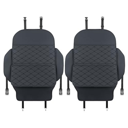 TAIKOO Seat Back Protector,Shields Seat Backs From Kicks and Adds Storage | kick mats back seat protector easy to install and clean, well-crafted, sturdy, durable and stylish.2 Pack - color: Black