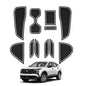 Door Slot Pad for Nissan Kicks (S/SV/SR) 2025 2026 – 11PCS Anti-Slip Cup Holder Insert Liners Center Console & Door Pocket Mats (WhiteTrim)