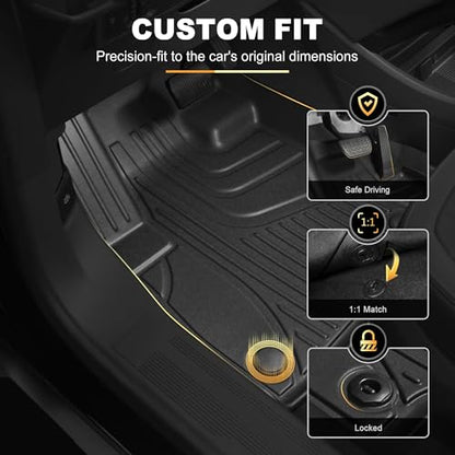 Floor Mats & Cargo Liner for 2020-2026 Nissan Sentra All Weather TPE Protection Floor Liners Full Set with Trunk Mat for 2021 2022 2023 2024 2025 2026 Sentra Accessories - style: 13)20-25 Sentra Floor & Cargo Mats