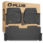 G-PLUS Floor Mats 3PCS,Compatible with Ford F250 F350 F450 F550 Super Duty Crew Cab 2017 2018 2019 2020 2021 2022 2023 2024,TPE All Weather Full Cover Protection 1st & 2nd Row Cargo Liners, Black - size: 2017-2024|Fit F250 F350 F450 Crew Cab|3Pcs