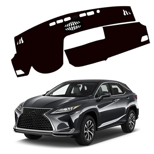 Upgraded Dashboard Mat for 2016-2018 2019 2020 Lexus RX RX200t RX350 RX450h (Without HUD) Polyester Dash Mat Non-Slip Windshield Reflective Instrument Dash Cover Interior Accessory Black - color: 16-20 for Lexus RX RX200t RX350 RX450h Without HUD