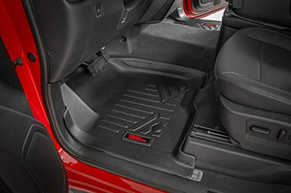 Rough Country Rear Cargo Mat for Jeep Wrangler JL Unlimited (2018-2025) - Custom Fit, Heavy-Duty, All-Weather Protection