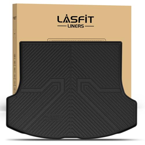 LASFIT Trunk Mat for Lexus RX/RX350/RX350h/RX500h 2025 2024 2023 2026, All Weather TPE RX 350 Cargo Mats Custom Fit for Lexus RX350 Cargo Liner Front & Rear Trunk Liner, Black, Easy to Clean - size: 2023-2026|For Lexus RX|Cargo Mat