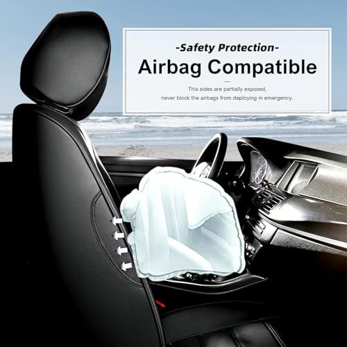 AOMSAZTO Custom Fit Seat Covers for Mazda CX-30 2020 2021 2022 2023 2024 2025 CX30 Car Seat Covers Full Set Black Faux Leather Compatible Airbag（New-CX30） - color: Black, size: CX-30 2020-2025