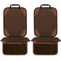 Sinvitron Car Seat Protector for Child Car Seat - Waterproof Non-Slip Leather Mat with 2 Mesh Pockets, Universal Seat Cover for Baby, Pets & Vehicles(2-Pack, Brown) - color: 2 Pack Brown