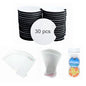 60PCS Sublimation Coasters Blanks, Round Car Coasters Sublimation Blanks Set, Car Coaster Packaging with Display Cards Bags, 2.75 Inch Blank Cup Mat for Sublimation Transfer Heat Press DIY Crafts