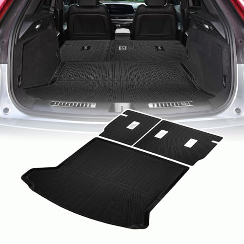 Cargo Liner Compatible with 2019-2025 Cadillac XT4 Trunk Mat Cargo Mat Back Seat Cover Protector (Backrest Mats+Trunk Mat) - size: FOR 2019-2025 Cadillac XT4