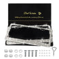 QUANQIUFEI 2 Pack Bling License Plate Frames for Women, Sparkly Rhinestone Diamond Car Accessories with Glitter Crystal Caps (White) - color: White