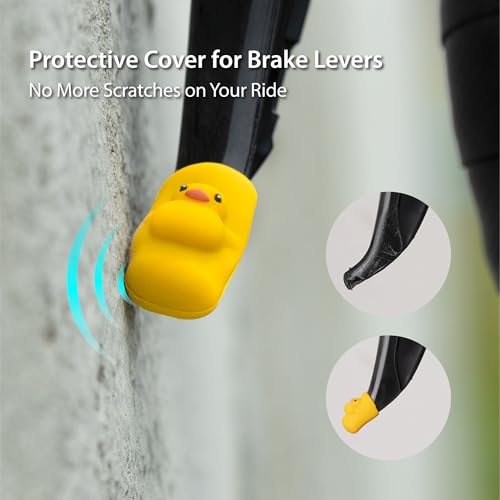 Bone Brake Lever Cover (2 Packs), Bike Brake Lever Protector, Scratch-Resistant & Waterproof Silicone Sleeve Cap, Cute Bicycle Shifter Handle Cover for Kids & Adults - style: Night Glow Alien