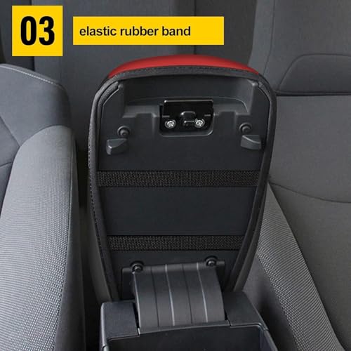 AOMSAZTO Center Console Covers for 2010-2014 Honda Crosstour Red - color: red