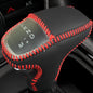 Leather Gear Shift Knob Covers for Dodge Charger Challenger 2015-2023 and Dodge Durango18-23,Carbon Fiber Leather Hand-Stitched Shifter Sleeve - color: Red