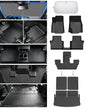 Floor Mats Cargo Liner Fit for 2021-2026 Jeep Grand Cherokee L (Only for 6-Seater w/o 2nd Row Center Armrest), All Weather Car Floor Liners Trunk Cargo Liner Car Accessories - size: Jeep Grand Cherokee L 6 Seater