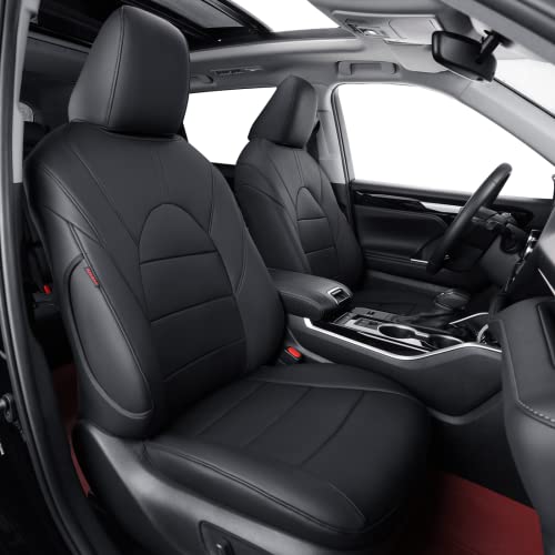Custom Seat Covers fit for Honda Pilot Elite,2016-2022 -2nd-Row Captain Seats with Armrest (7-Seats),Semi‑Coverage for Rear Seats,Leather (Black,Full Set) - color: Leatherette(Black), size: 2016-2022 Pilot Elite,Black Edition 7-Passenger