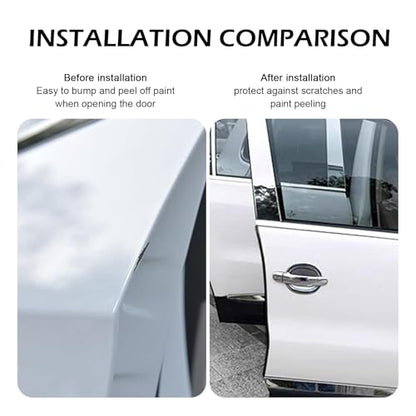 Car Door Edge Guards, 16ft Rubber Seal Car Door U-Shape Edge Protective Trim, Universal for Most Cars (Black) - color: Black