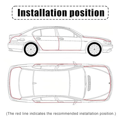 U-Shape Car Door Edge Guards, 32.8 Ft Rubber Automotive Door Edge Protector for SUVs Sedans, Easy No-Glue Install, Exterior Car Accessories Trim (Black)