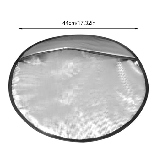 Steering Wheel Sun Shade Cover, Steering Wheel Sun Block Anti-Heat Aluminum Foil Steering Wheel Cover Steering Wheel Sun Heat Shield for SUV Truck Van