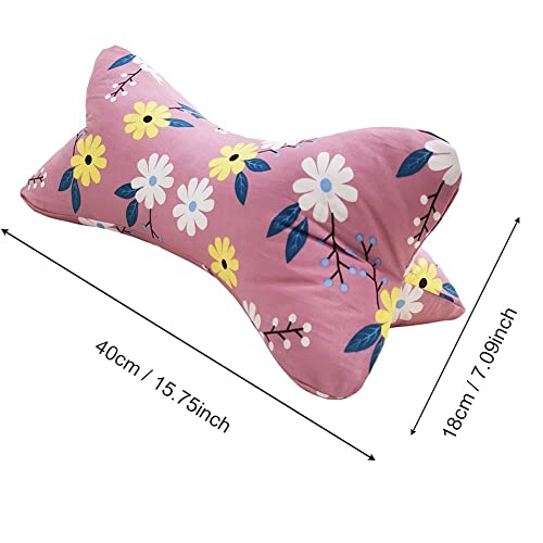 Neck & Cervical Pillows Dog Bone Shaped Travel Neck Pillows With Washable Removable Cover For Car Bus Truck Driving Comfort Head Rest Support Bone Pillows For Neck Chiropractic Pillow ( Size : F ) - size: F