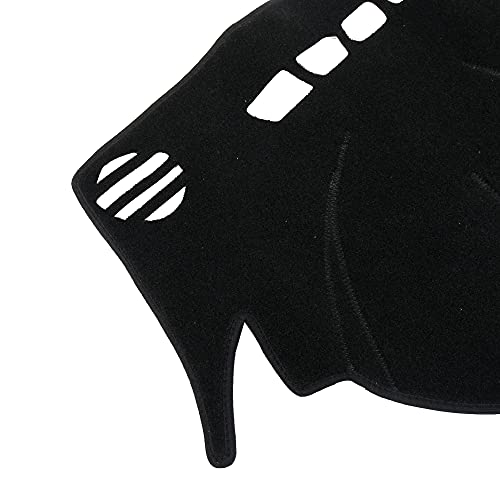 X AUTOHAUX Car Dashboard Cover for Hyundai Sonata 2011 2012 2013 2014 Nonslip Dash Carpet Dash Guard - color: Black