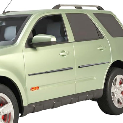 Dent Prevent Magnetic Car Door Protector Strips – Removable Guard to Prevent Dents, Dings & Scratches on Metal Vehicle Doors, 4-Strip Set, Matte Black - size: 4 Door