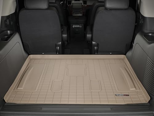 WeatherTech Cargo Trunk Liner for Chevrolet Tahoe, Escalade, Yukon - Behind 2nd Row (41306), Tan - color: Tan