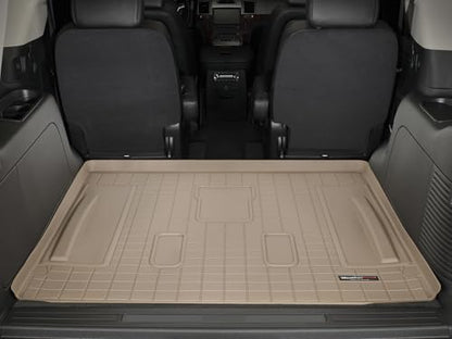 WeatherTech Cargo Trunk Liner for Chevrolet Tahoe, Escalade, Yukon - Behind 2nd Row (41306), Tan - color: Tan