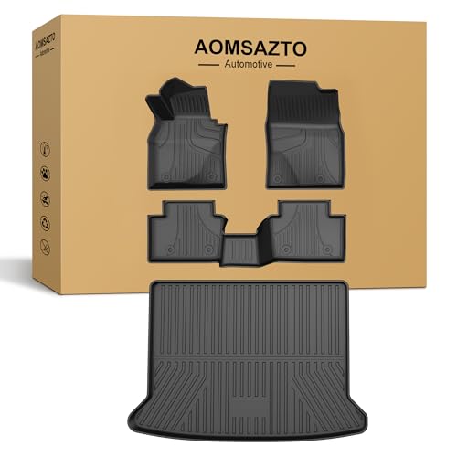 Floor Mats & Cargo Mats Set Fit for Mazda CX-30 2020-2026 All Weather Floor Liners Heavy Duty Car Mats Trunk Liner TPE Heavy Duty Non-Slip Automotive Floor Liners Full Set CX30 Accessories - style: 1)20-25 CX-30 Floor & Cargo Mats