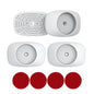 EUDEMON Safety Baby Gate Wall Protector Wall Saver for Pressure Mounted Gate Protect Walls/Baseboard/Stairs/Door Frame/Doorways Work on Pet & Dog Gates Easy to Install (White, 4 Pack)