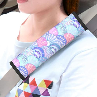 Mermaid Steering Wheel Cover Elastic Non-Slip Car Steering Wheel Covers with Seat Belt Shoulder Pad for Women Men - color: Mermaid