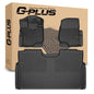 G-PLUS Floor Mats Fit Ford F150 SuperCrew 2015-2025/F150 Lightning 2022-2025 SuperCrew(w/o Fold Flat Storage), TPE Custom Fit All Weather Front & 2nd Row Floor Liners Truck Mats,3PCS Black - size: 2015-2025|Fit Ford F150 Super Crew|3Pcs