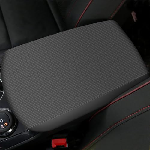 Console Covers for 2011-2019 Ford Explorer Armrest Covers for Ford Explorer Black with Carbon Fiber - color: black-3