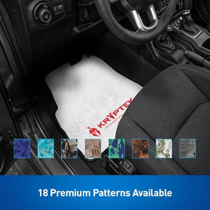 Coverking Universal Car Floor Mats Set of 2 (Front Driver and Passenger) Kryptek Wraith Camo - All-Weather Protection for Mud, Dirt, Rain, Spills, Non-Slip Backing, Fits Cars Trucks SUVs Jeeps - style: Kryptek Wraith