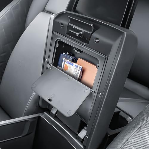 EDBETOS 2026 4Runner Center Console Hidden Organizer Compatible with 2025 2026 Toyota 4Runner Armrest Hidden Storage Box Secret Compartment Press to Open and Close, Adds Extra Storage Space