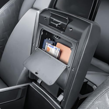 EDBETOS 2026 4Runner Center Console Hidden Organizer Compatible with 2025 2026 Toyota 4Runner Armrest Hidden Storage Box Secret Compartment Press to Open and Close, Adds Extra Storage Space
